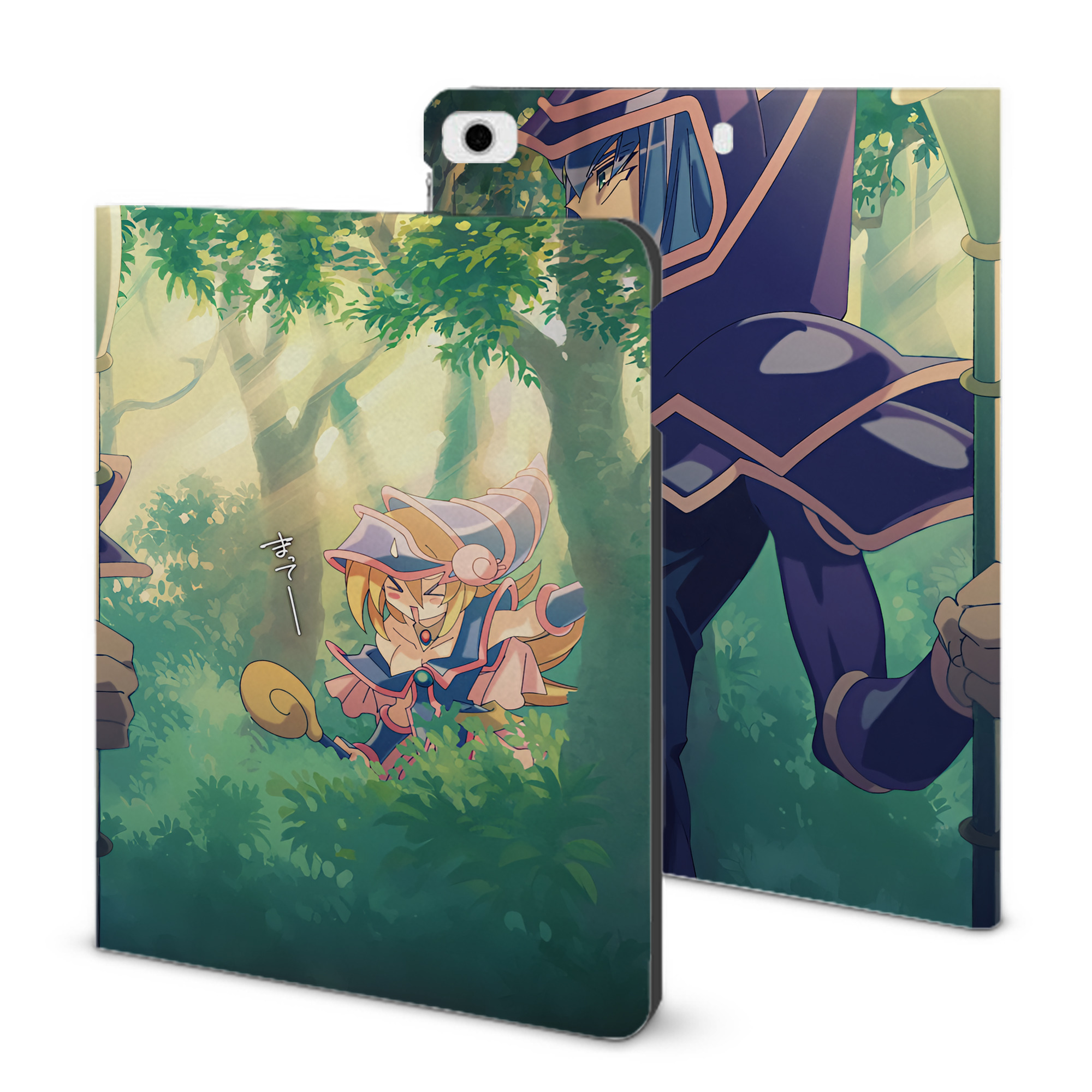 （画像用） 遊☆戯☆王 Yu-Gi-Oh! IPad ケース ブック型 PUレザー TPU 耐衝撃 軽量 薄型 ペン収納なし 全面保護 IPad 各モデル対応